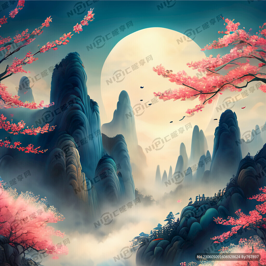 游戏梦幻唯美新中式风景 超高清