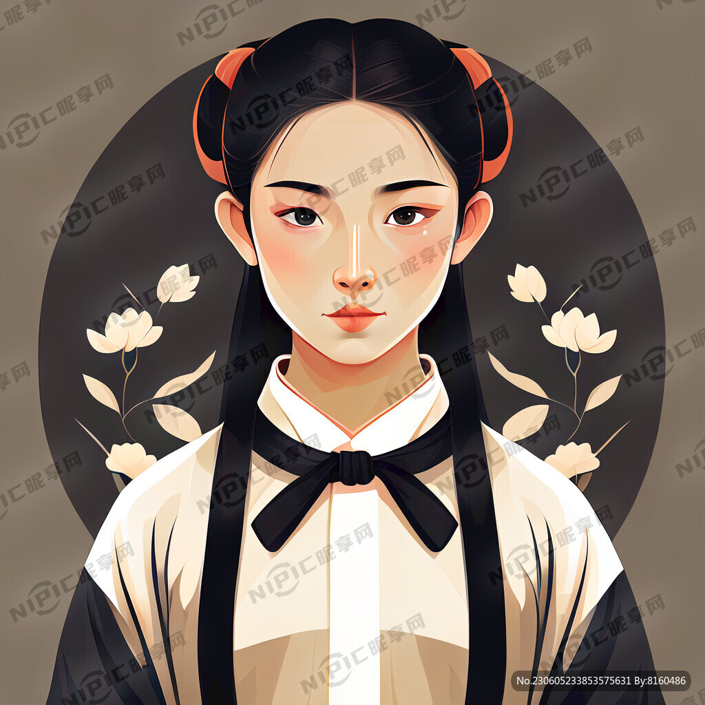 汉服衣领只要衣领矢量正面不要人
