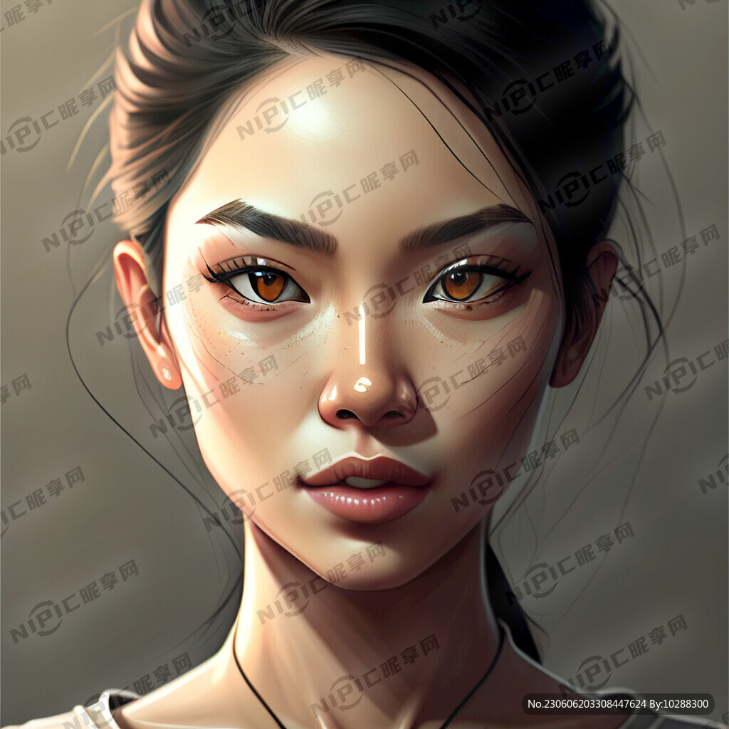 亚洲女士 野生线条眉