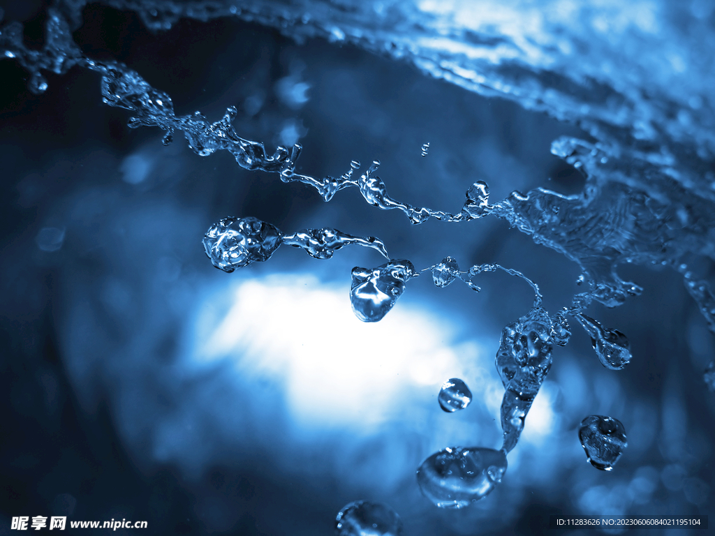 水波水珠飞溅