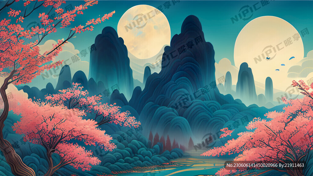 游戏梦幻唯美新中式风景 超高清