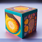 色彩鲜艳层次感强烈印刷工艺多创意盒型月饼包装盒