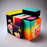色彩鲜艳层次感强烈印刷工艺多创意盒型化妆品包装盒