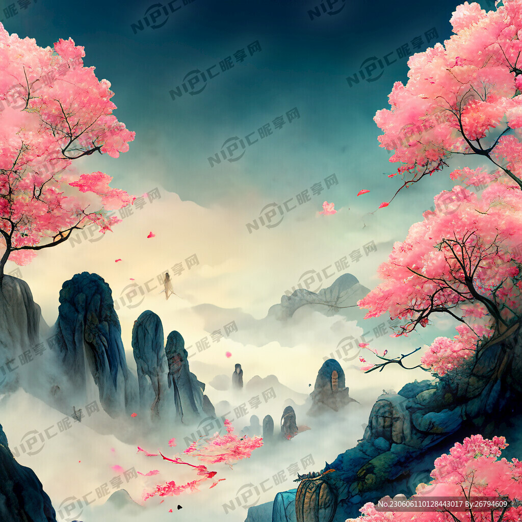 游戏梦幻唯美新中式风景 超高清