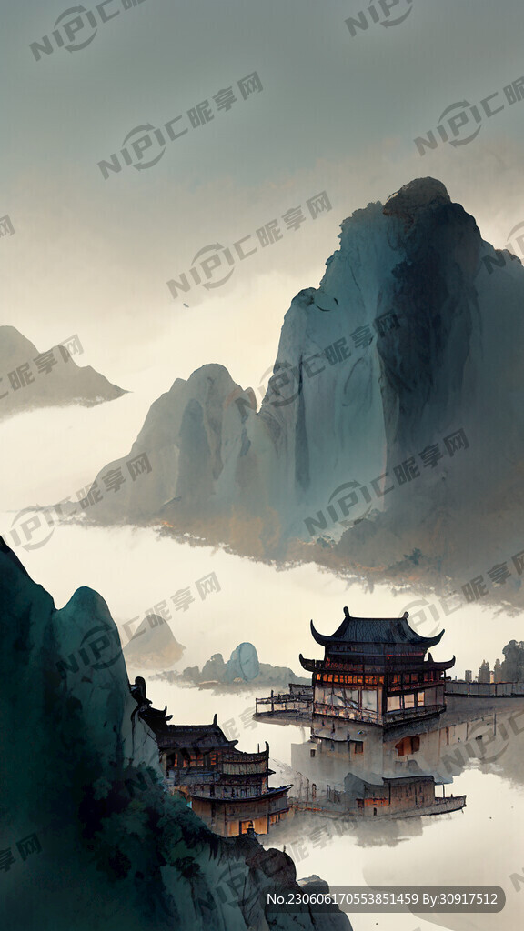 中国山水阆中古城