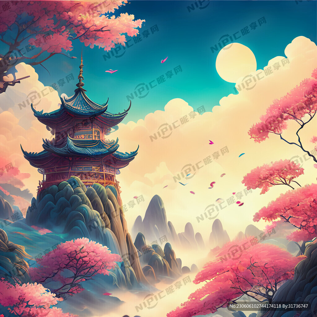 游戏梦幻唯美新中式风景 超高清