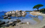 山水油画风景图