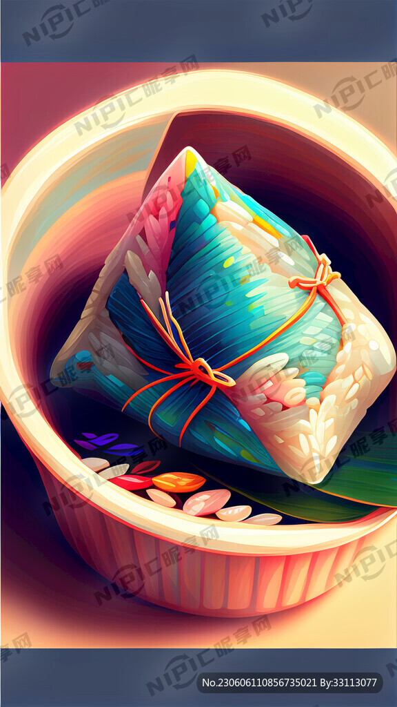 色彩炫彩米粽