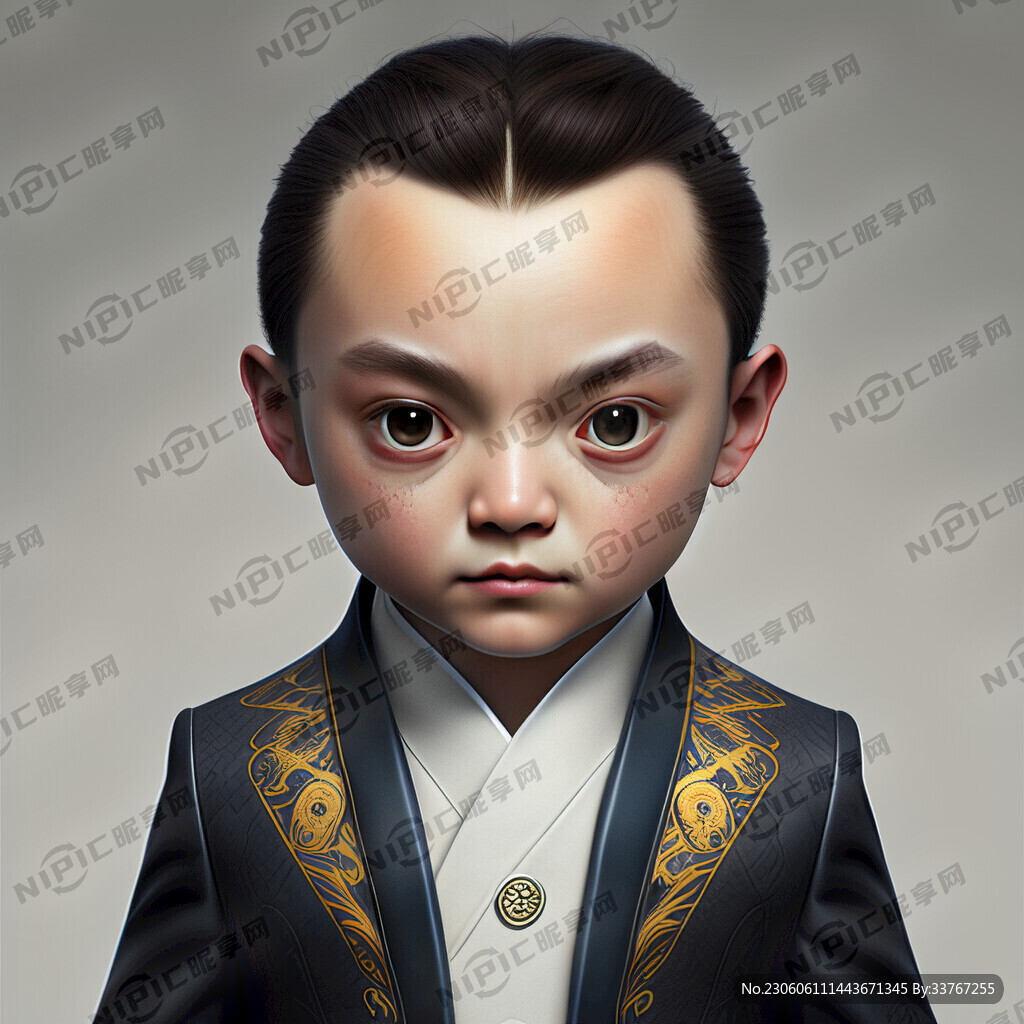 长脸小眼寸头设计师西服