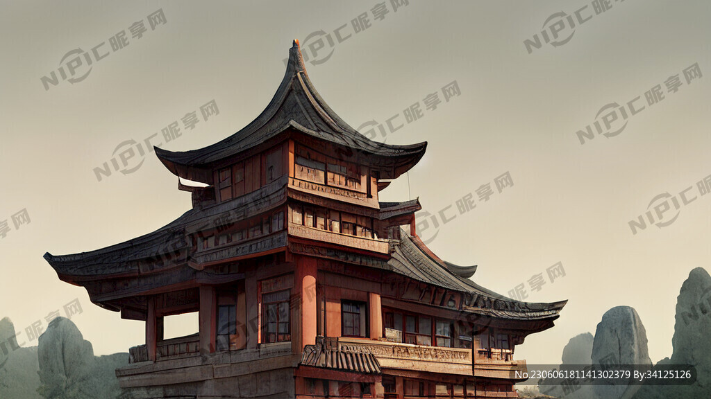中国汉代古建筑