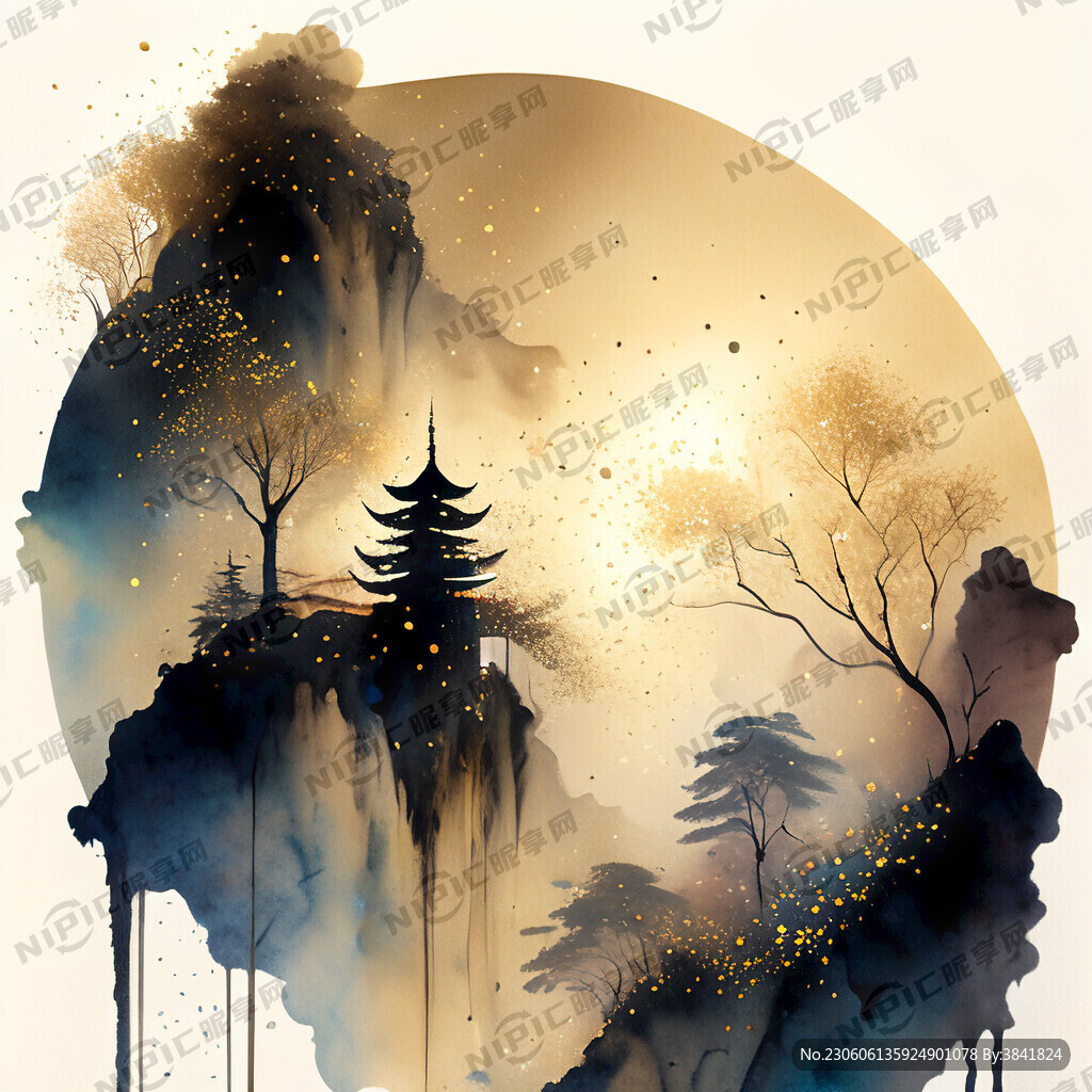 一堆闪闪发光的金粒子