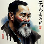 毛笔字，父亲节