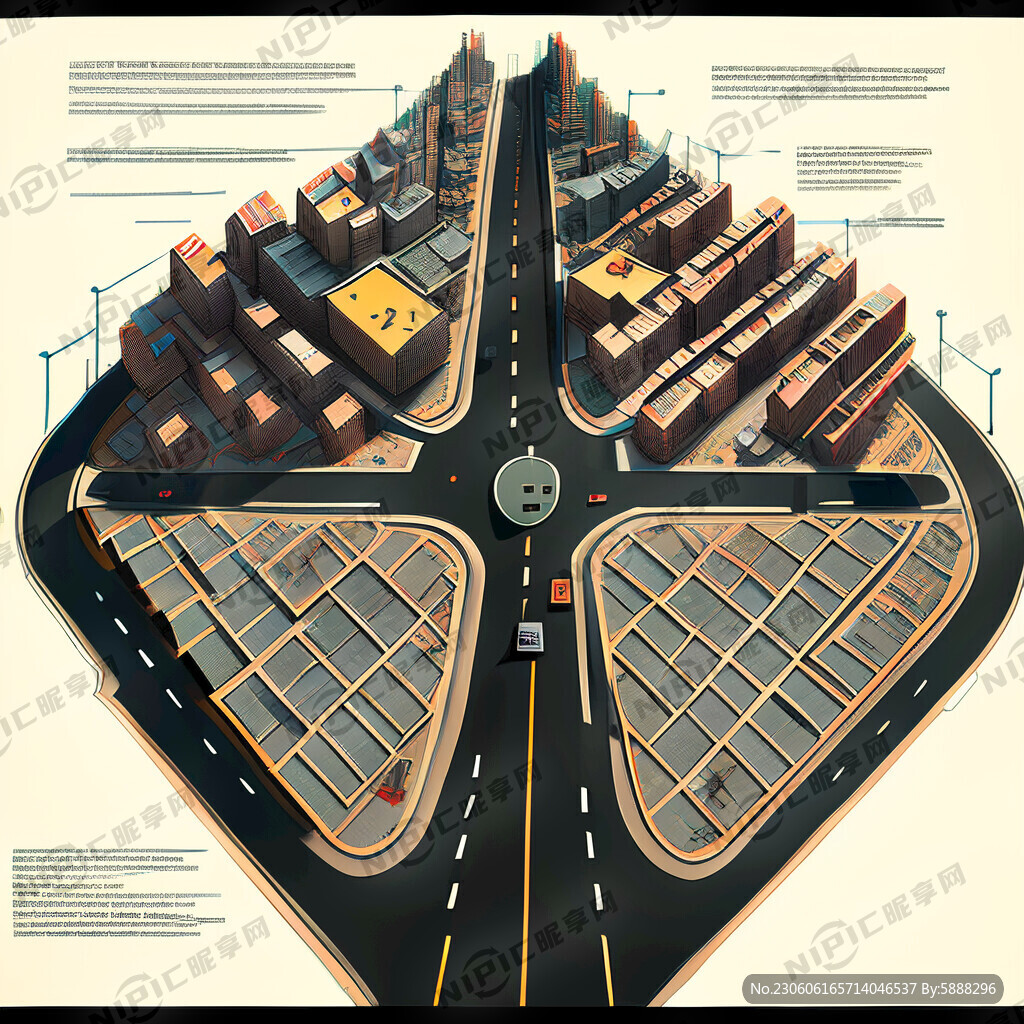 城市道路规划平面图