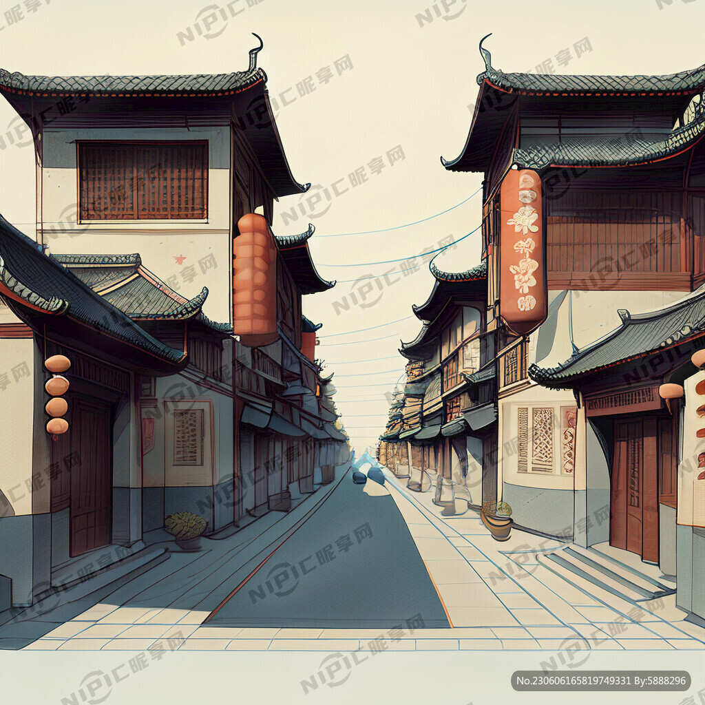 AI创作图街道平面图nipic.com-昵图网