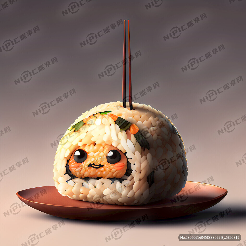 好看的叉烧饭团
