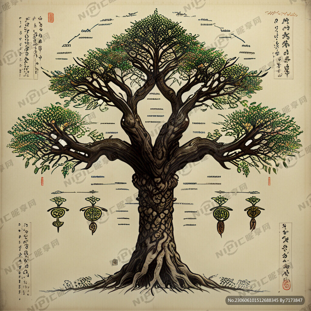 中华姓氏树高清图