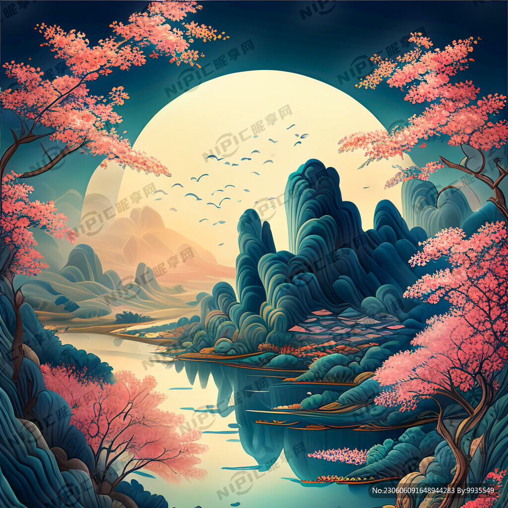 游戏梦幻唯美新中式风景 超高清