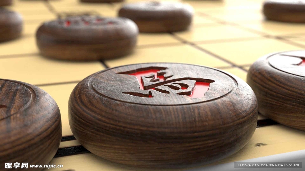 C4D模型象棋