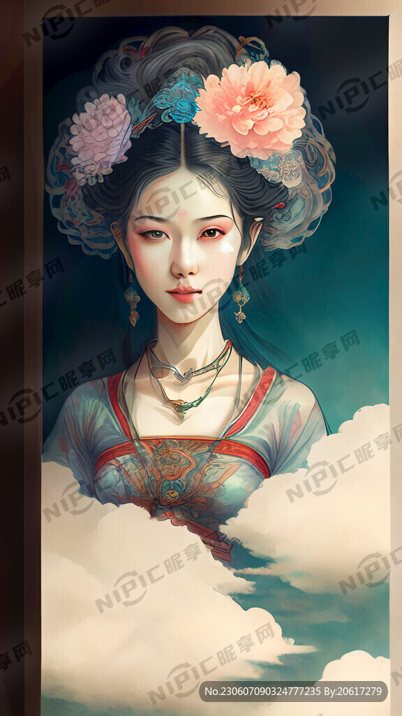 古风 仙女 唯美 祥云