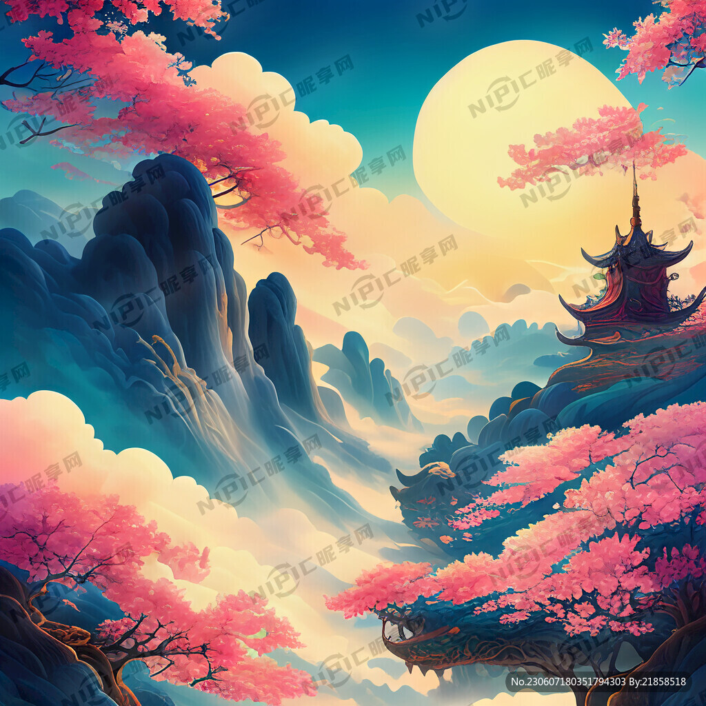游戏梦幻唯美新中式风景 超高清