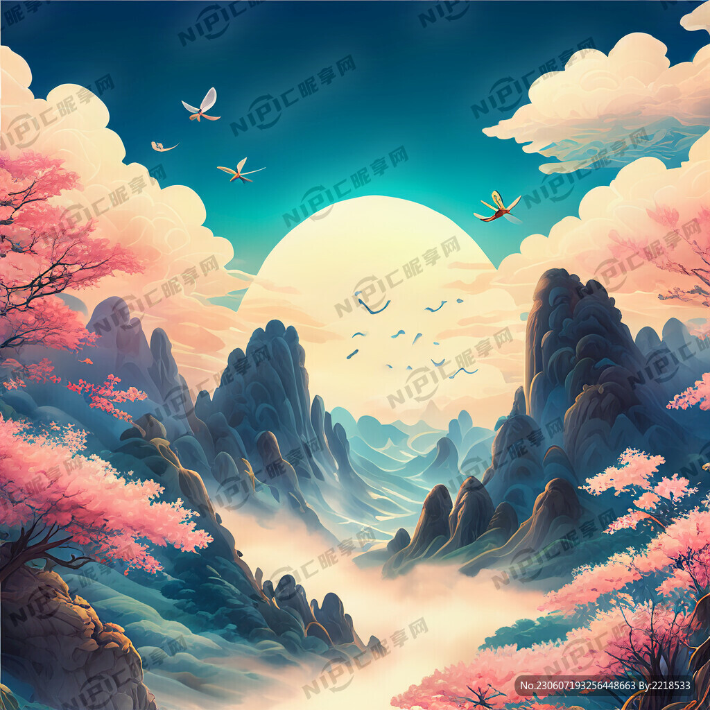 游戏梦幻唯美新中式风景 超高清