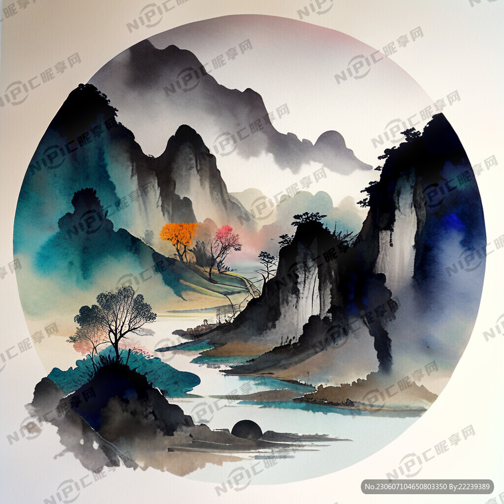 五彩斑斓的圆形