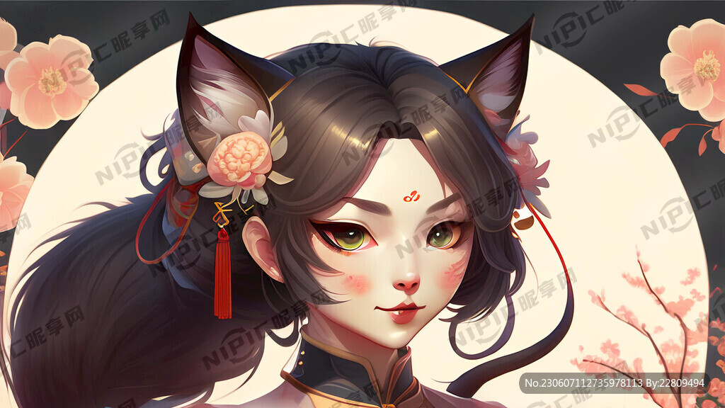 猫娘 可爱 中国风