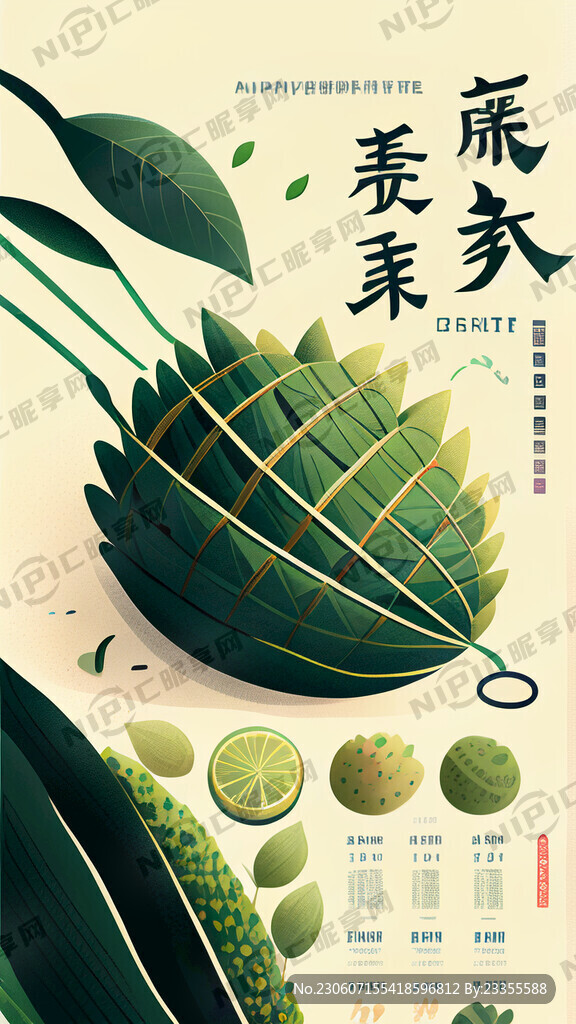 端午节海报 有基因元素