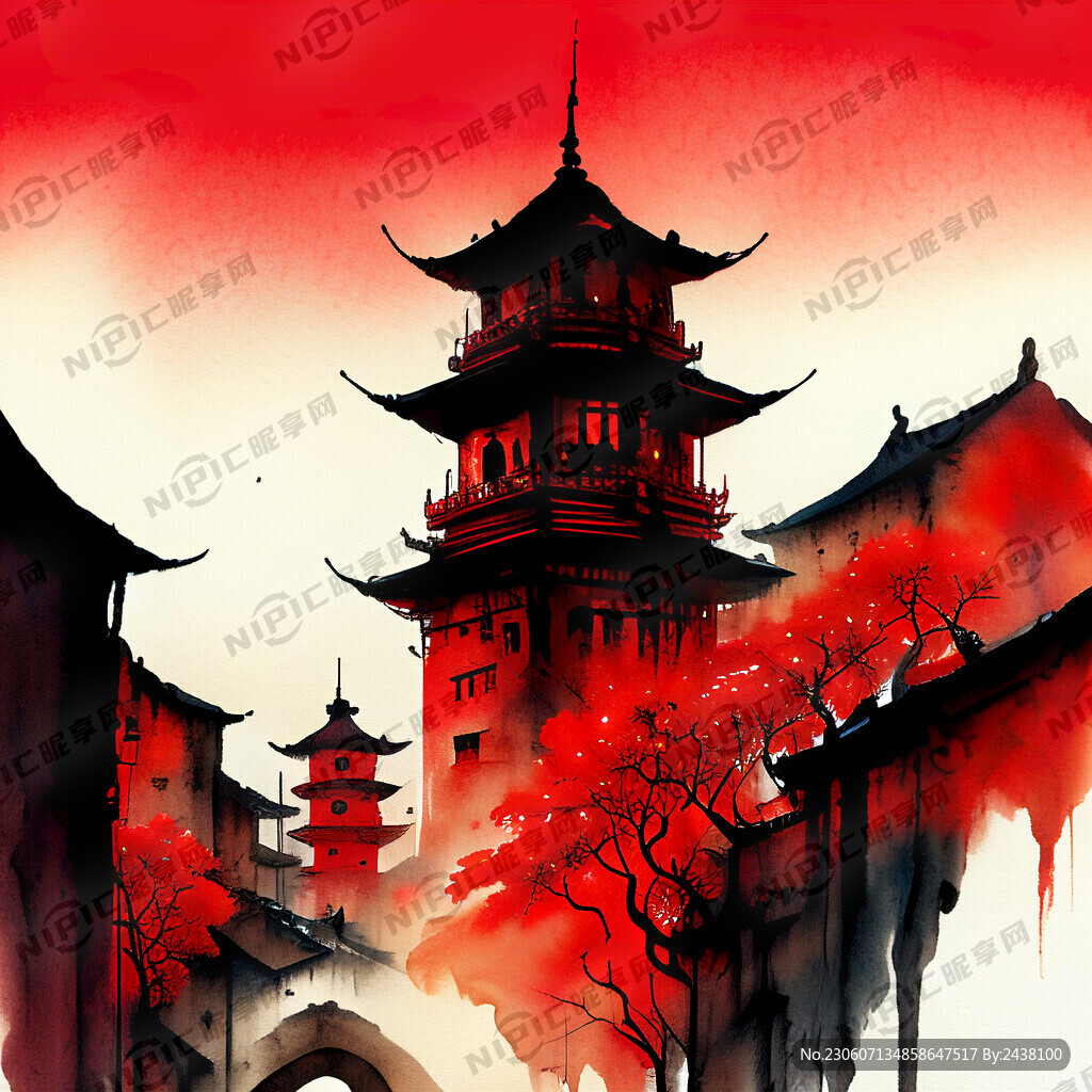 辣椒古城红底