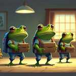小青蛙送回家
游戏规则
现场亲子家庭或邻里组队，两人一组，在固定时间内完成十米的赛程。