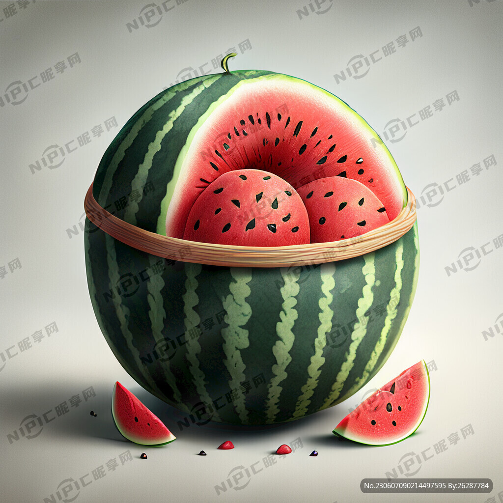 西瓜篮子超现实