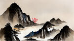 山水古风大场景工笔酒坊花鸟色彩