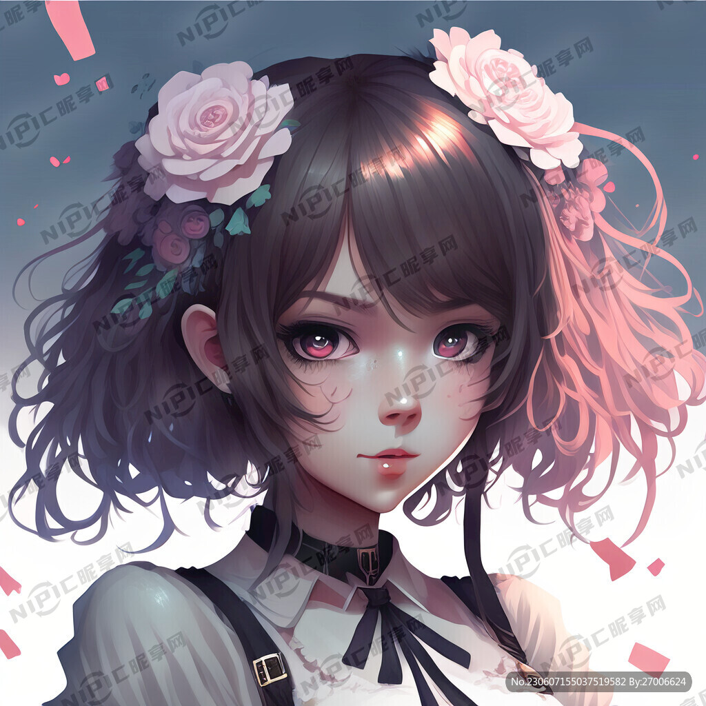 二次元美少女壁纸插画