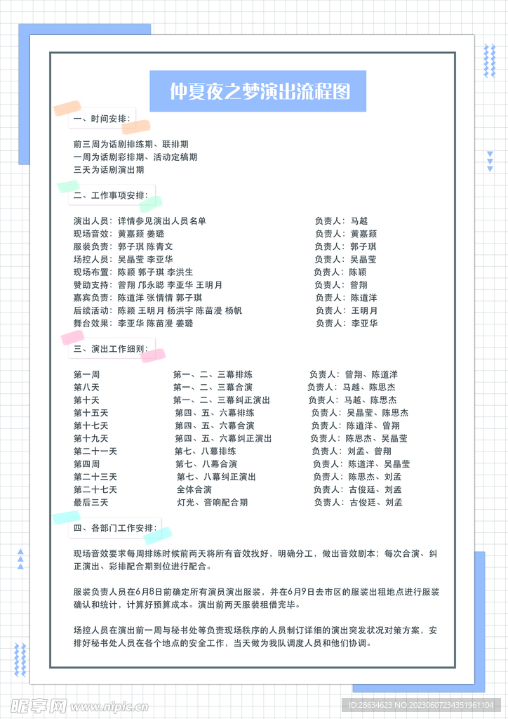 话剧流程