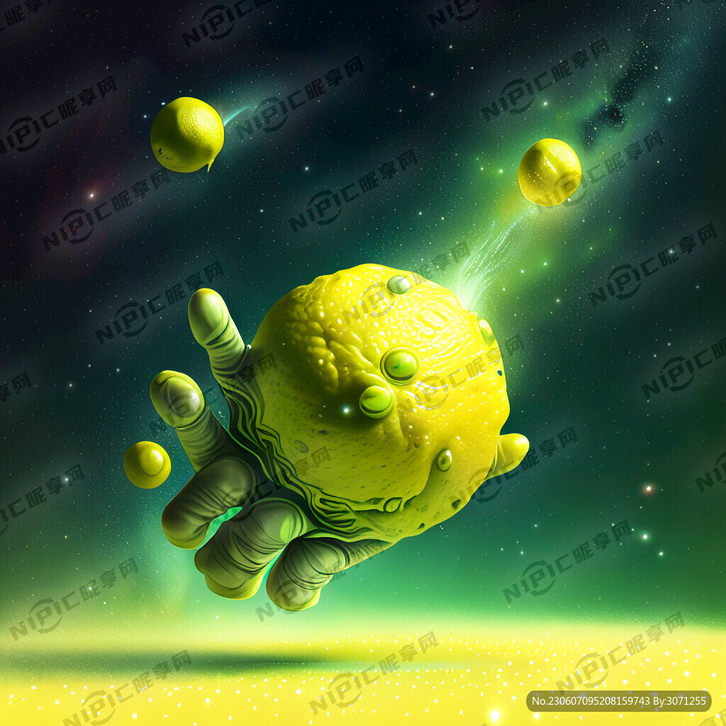 星空空间 手打柠檬 绿色柠檬