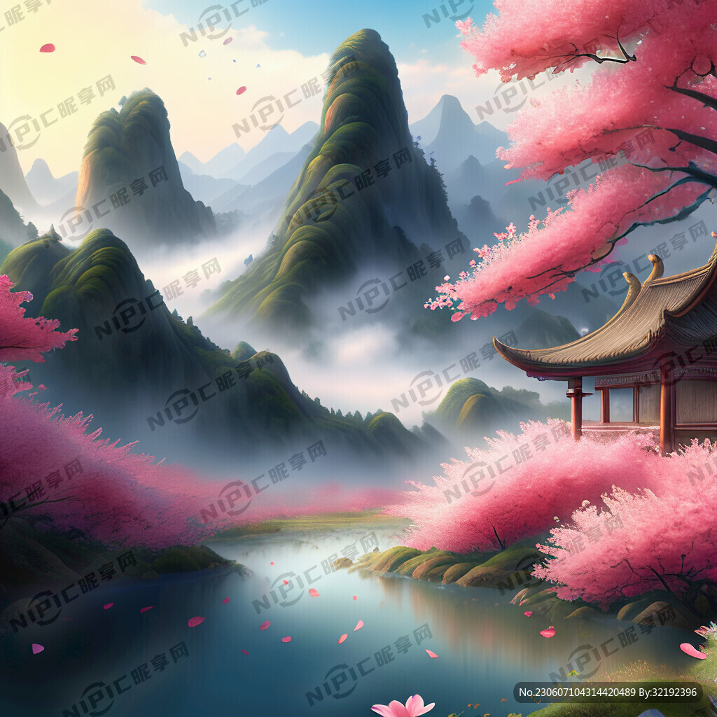 游戏梦幻唯美新中式风景 超高清