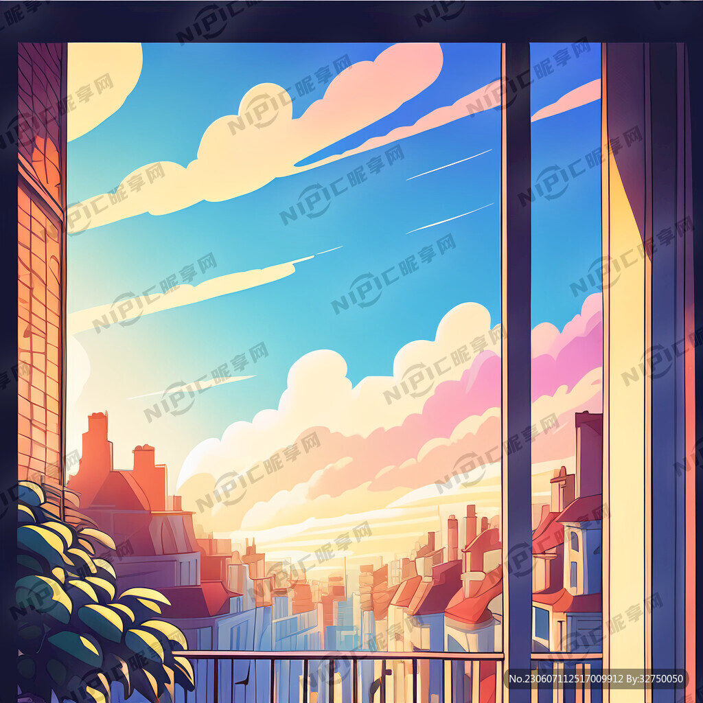 阳台构图层次丰富最高画质杰作完