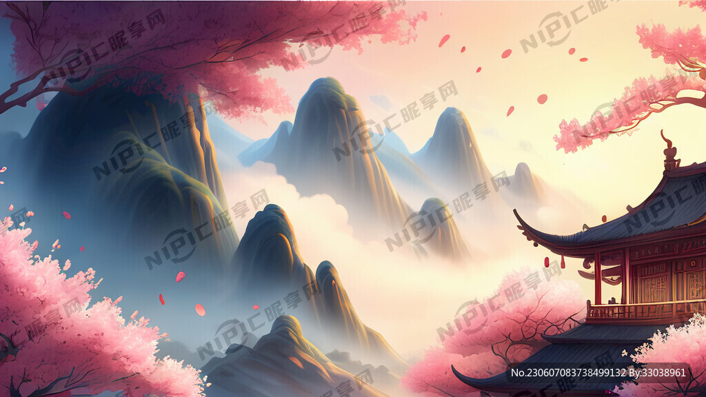 游戏梦幻唯美新中式风景 超高清