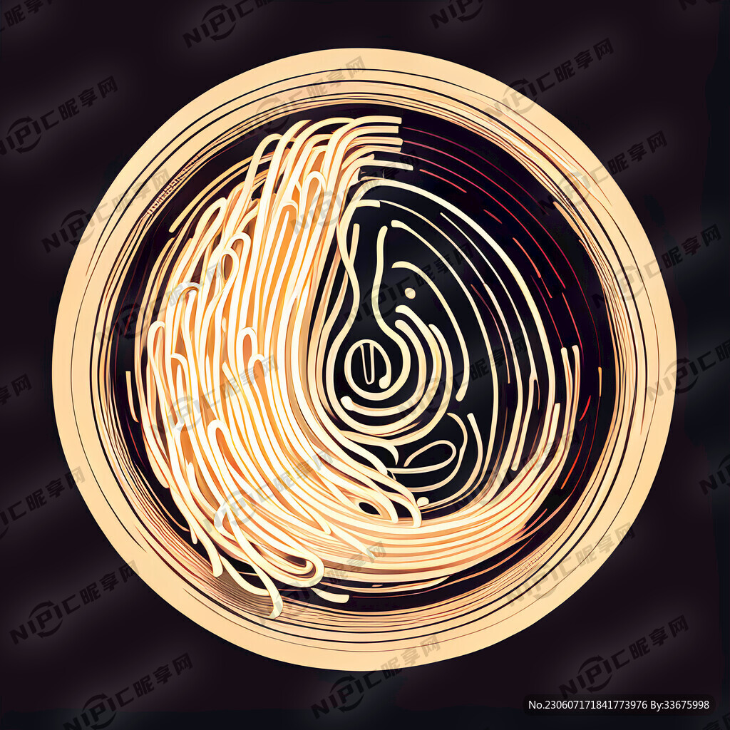 米线 矢量插画
