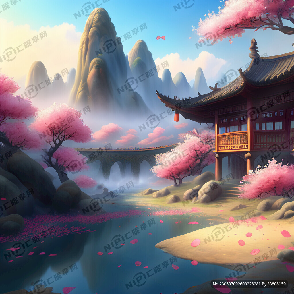 游戏梦幻唯美新中式风景 超高清