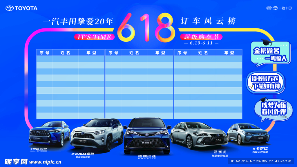 订车风云榜