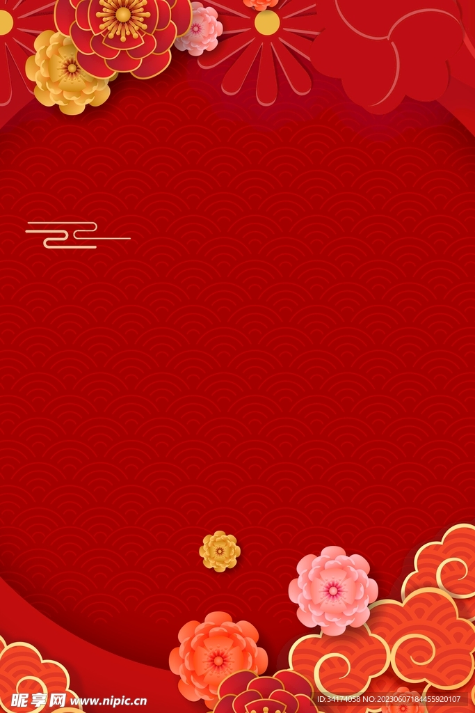 红色背景