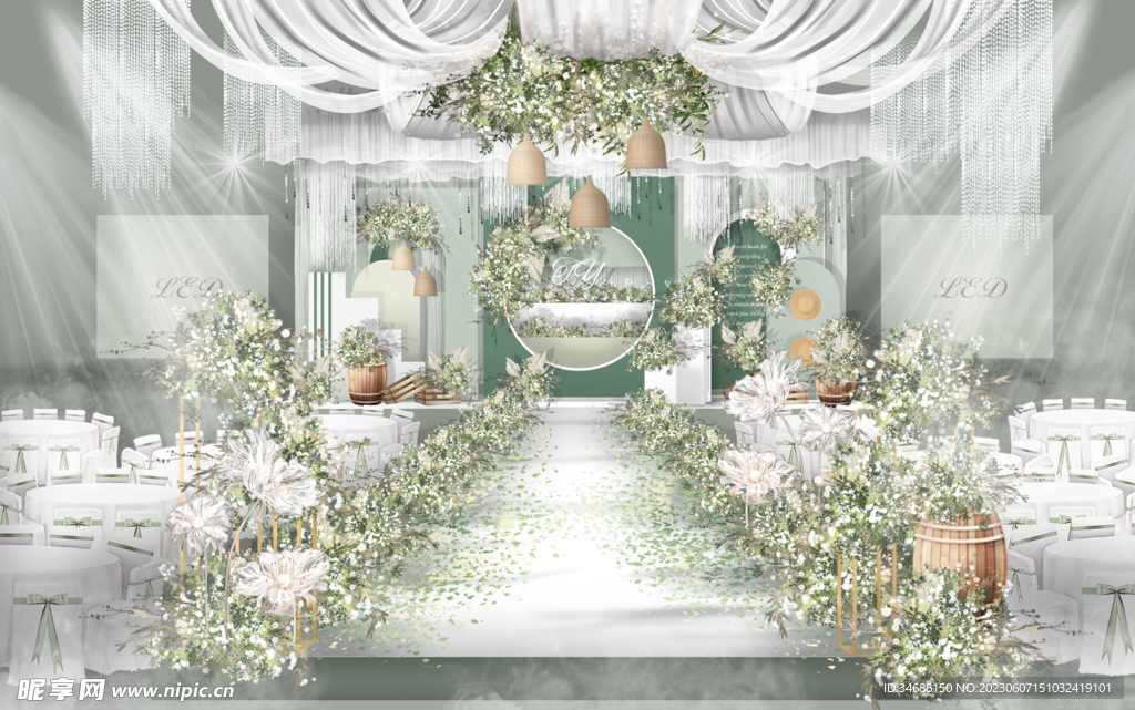 白绿婚礼