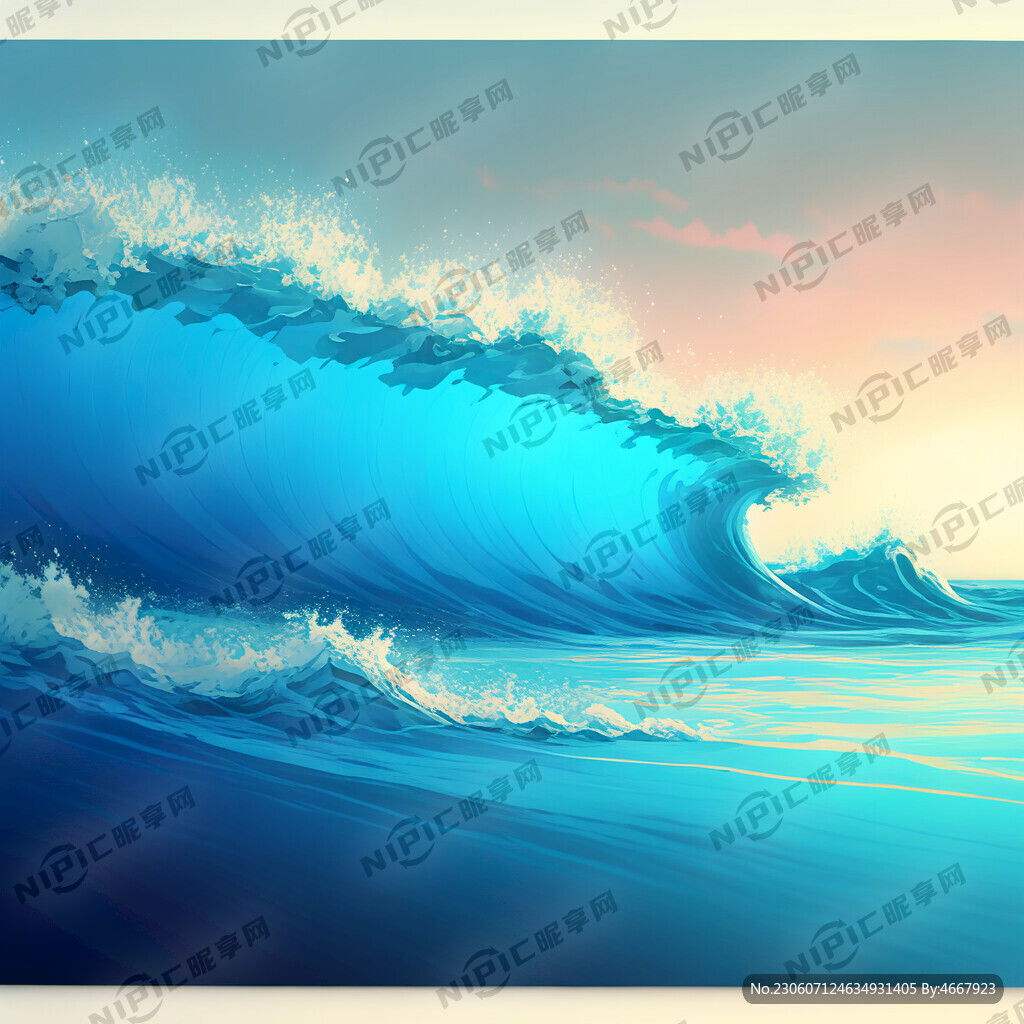 蓝色海