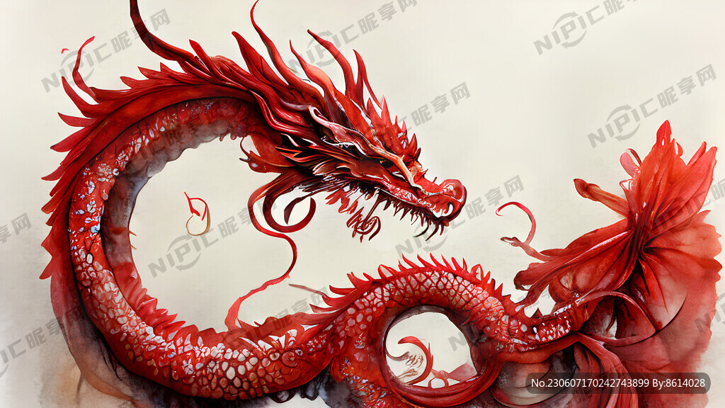 中国龙背景是透明的