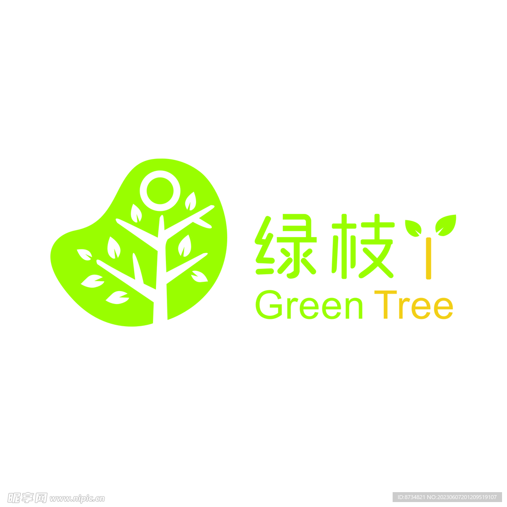 绿枝丫logo