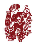 布朗族剪纸