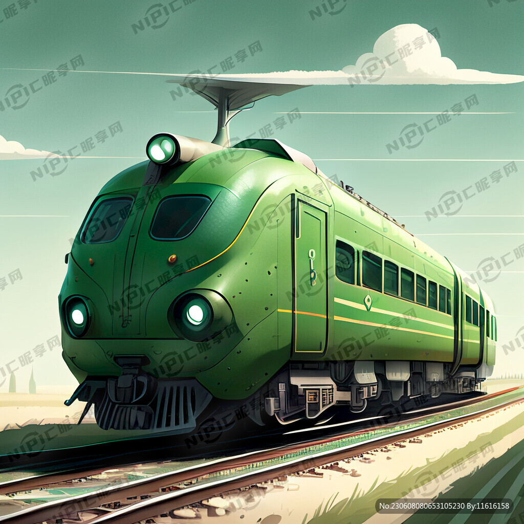 空中的绿皮火车