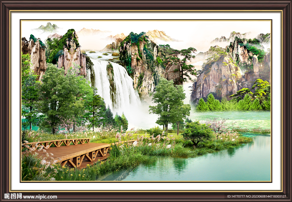 山水风景画 