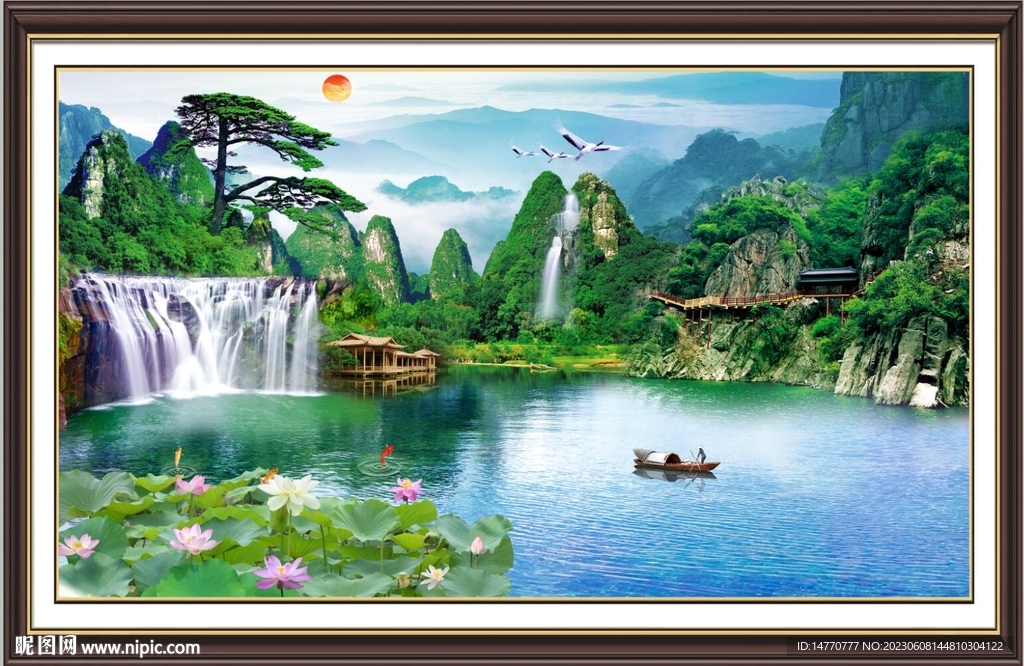 山水风景画 